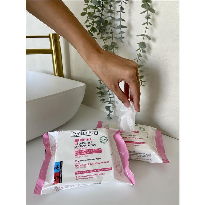 Load image into Gallery viewer, Evoluderm Demaq Gentle Cleansing Wipes 25
