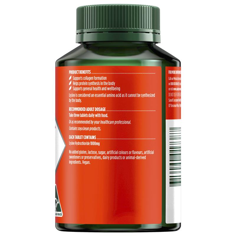Load image into Gallery viewer, Nature's Own Lysine 1000mg 100 Tablets
