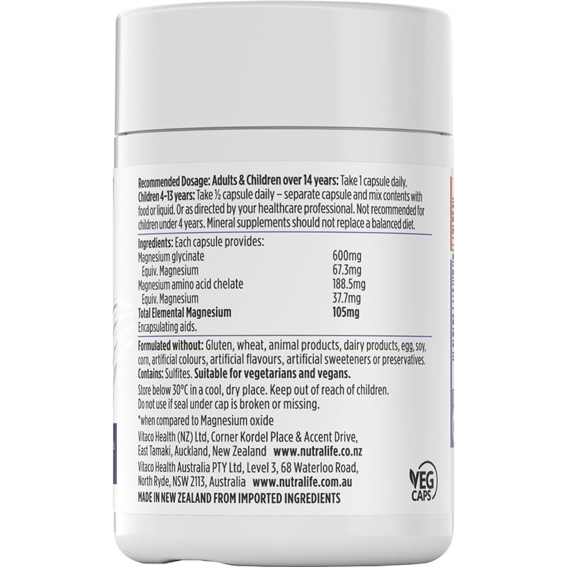 Load image into Gallery viewer, Nutra-Life Magnesium Hi-Zorb 60 Capsules
