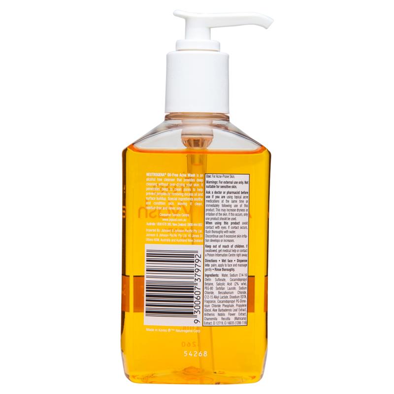 Load image into Gallery viewer, Neutrogena Oil Free Acne Wash Face Cleanser 175mL
