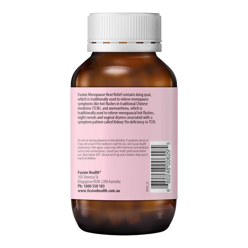 Load image into Gallery viewer, Fusion Menopause Heat Relief 120 Vegetarian Capsules
