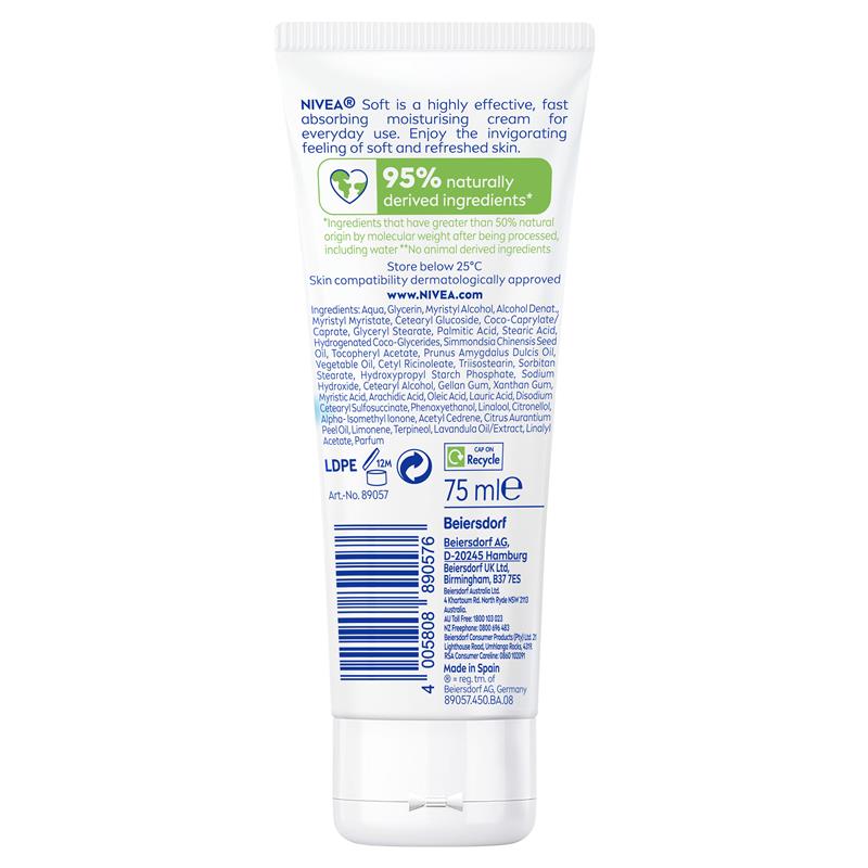 Load image into Gallery viewer, NIVEA Soft Moisturising Cream 75ml
