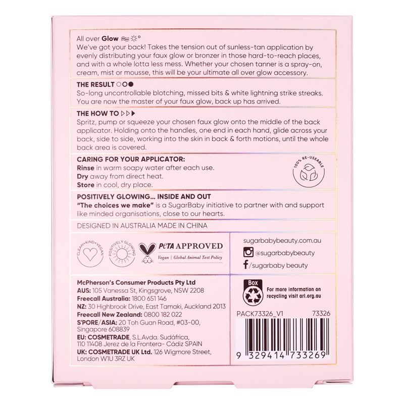 Load image into Gallery viewer, SugarBaby The Back Up Deluxe Self Tan Back &amp; Body Mitt
