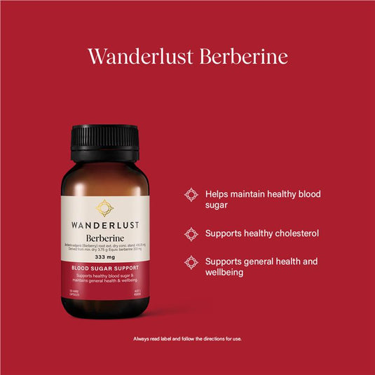Wanderlust Berberine 333mg 120 Capsules