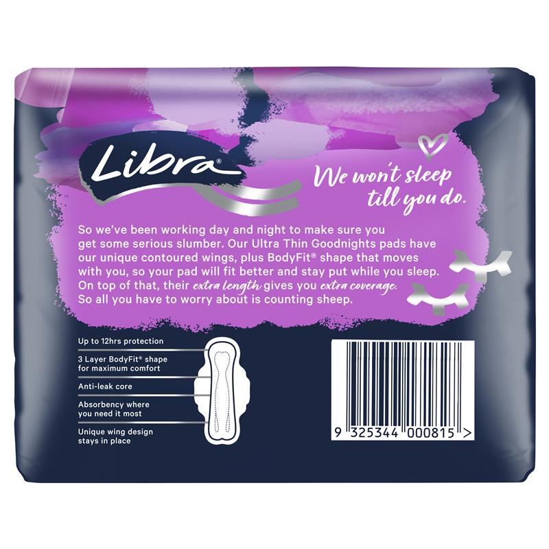 Load image into Gallery viewer, Libra Goodnights Pads Ultra Thin 20
