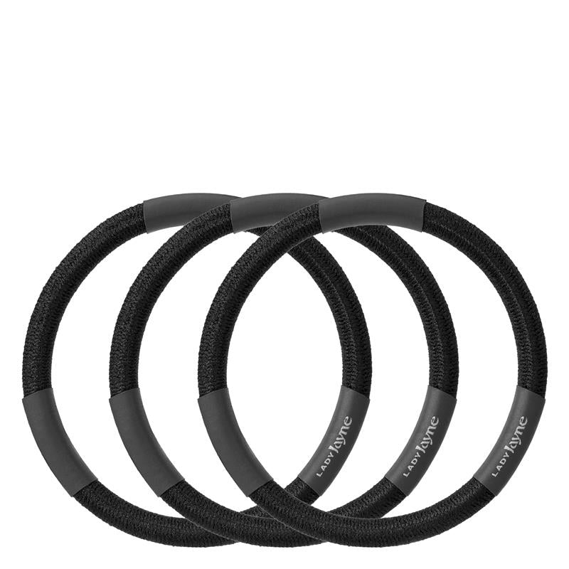 Load image into Gallery viewer, Lady Jayne Super Hold Elastics, Thick, Black, Pk 10
