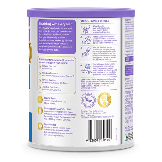 Bubs Goat Stage 3 Toddler Formula 800g