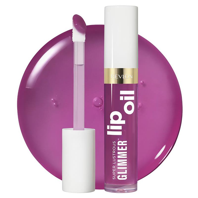 Load image into Gallery viewer, Revlon Super Lustrous Glimmer Lip Oil Plum Pop

