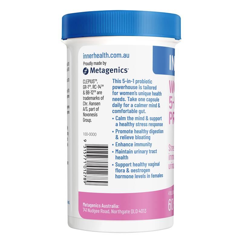 Load image into Gallery viewer, Inner Health Women's 5-in-1 Probiotic 60 Capsules
