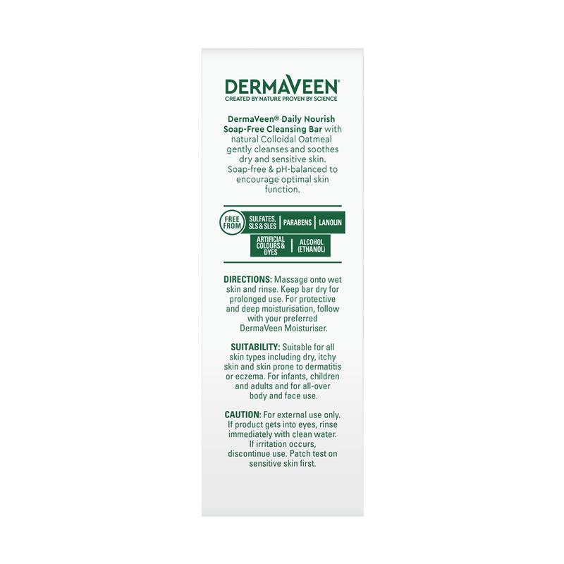 Load image into Gallery viewer, DermaVeen Daily Nourish Soap Free Cleansing Bar 2 x 115g Exclusive Pack
