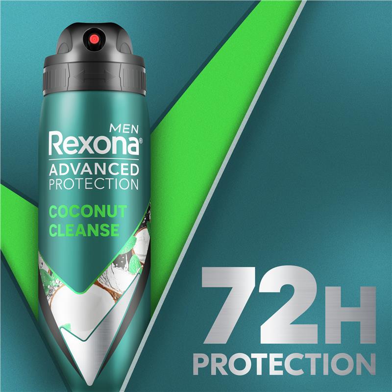 Load image into Gallery viewer, Rexona Men Advanced Antiperspirant Aerosol Coconut Cleanse 220ml
