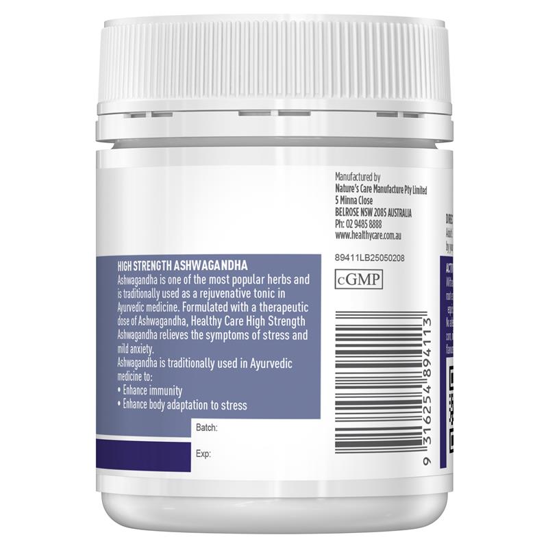Load image into Gallery viewer, Healthy Care High Strength Ashwagandha 60 Tablets
