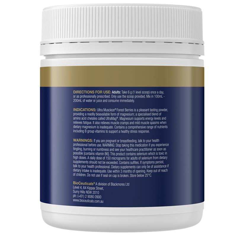 Load image into Gallery viewer, BioCeuticals Ultra Muscleze® Forest Berries 360g
