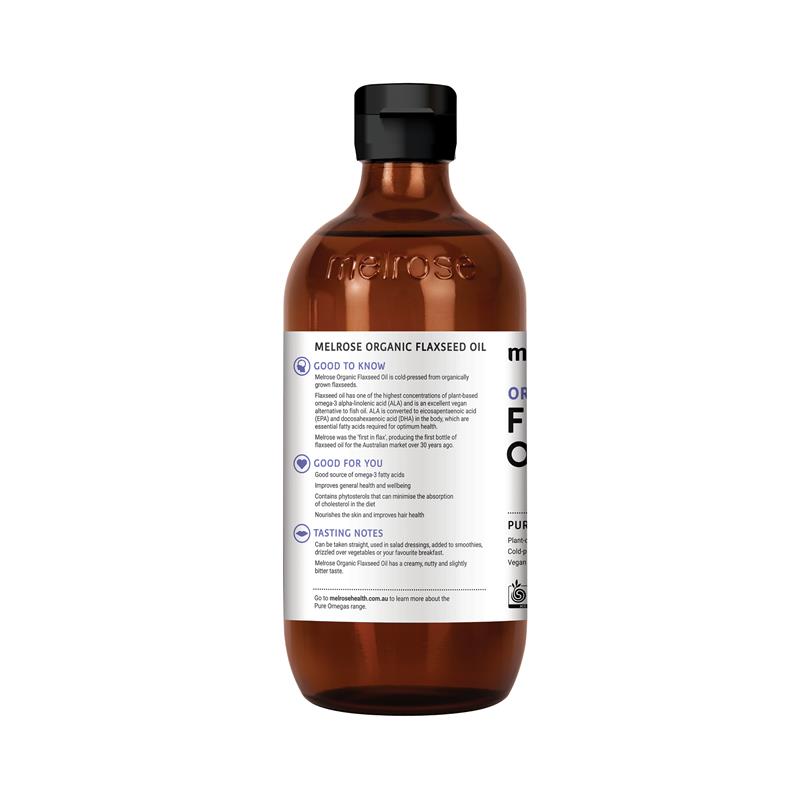 Load image into Gallery viewer, Melrose Organic Flaxseed Oil 500ml Fridge Line
