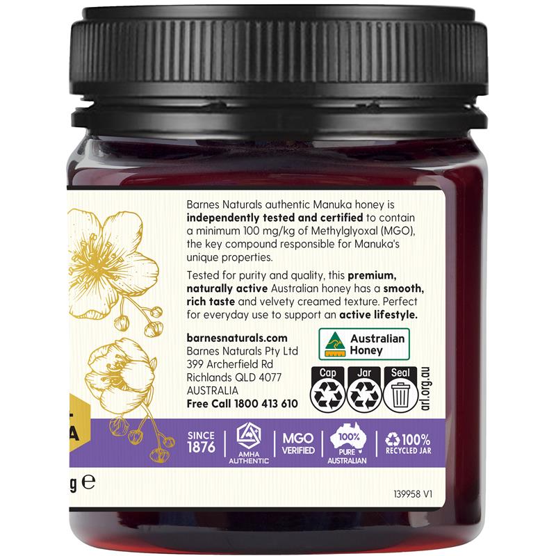 Load image into Gallery viewer, Barnes Naturals Australian Manuka Honey 1kg MGO 100+
