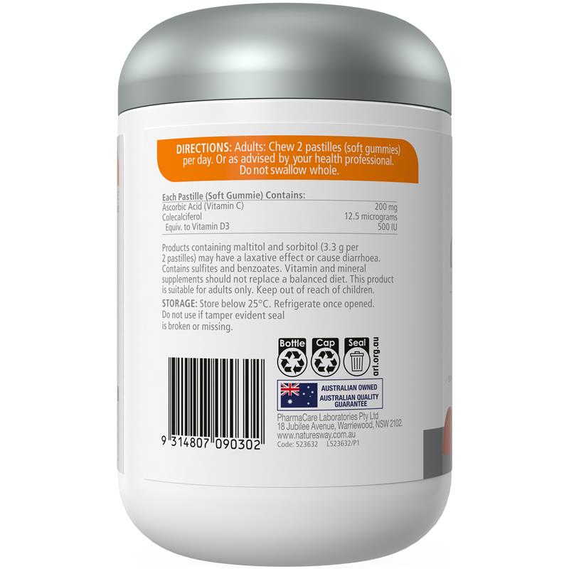 Load image into Gallery viewer, Nature's Way Adult Vita Gummies Sugar Free High Strength Vitamin C 130 Gummies Exclusive Size
