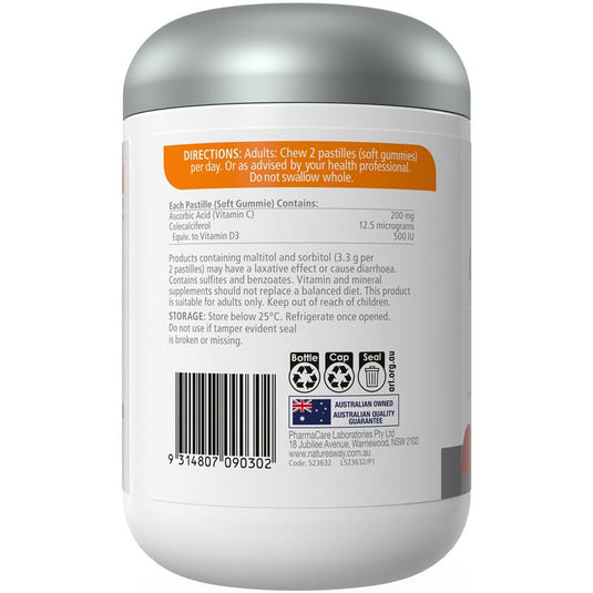 Nature's Way Adult Vita Gummies Sugar Free High Strength Vitamin C 130 Gummies Exclusive Size