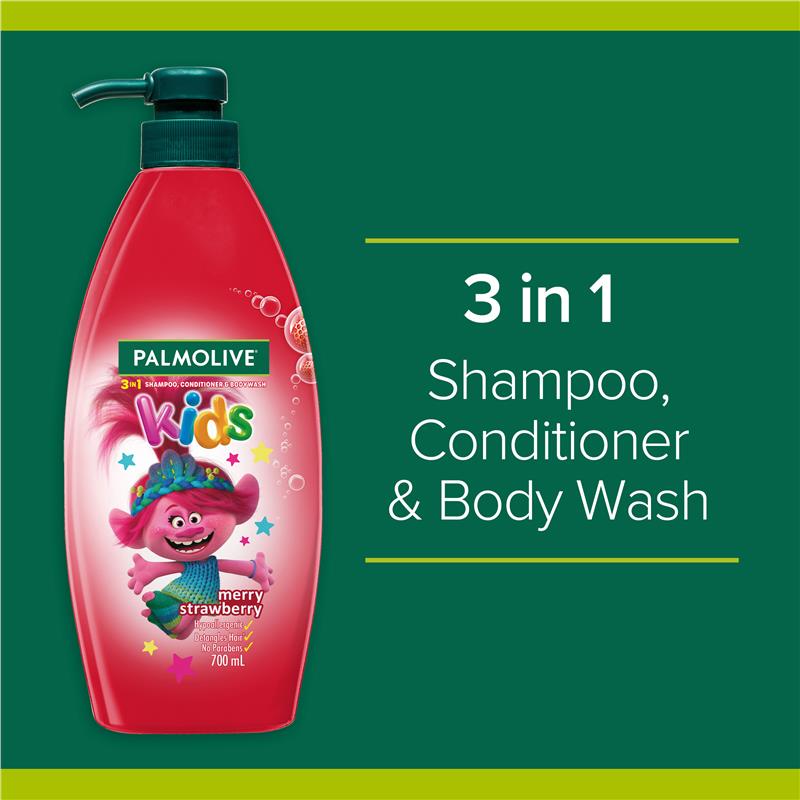 Load image into Gallery viewer, Palmolive Kids 3 In 1 Merry Strawberry 700ml
