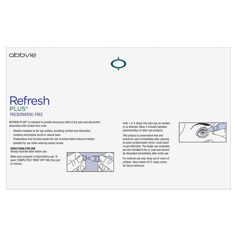 Load image into Gallery viewer, Refresh Plus Eye Drop 0.4ml 60 Vials Exclusive Pack

