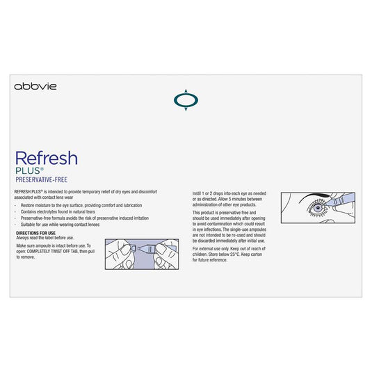 Refresh Plus Eye Drop 0.4ml 60 Vials Exclusive Pack