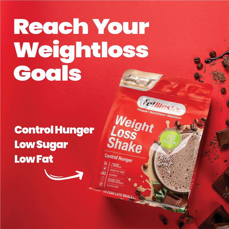 Load image into Gallery viewer, Fatblaster Weight Loss Shake Red Pouch Mocha 465g
