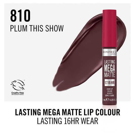 Rimmel London Mega Matte Liquid Lip 910 Plum This Show