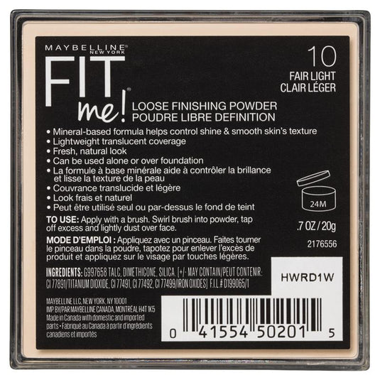 Maybelline Fit Me Loose Finishing Powder 10 Fair Light