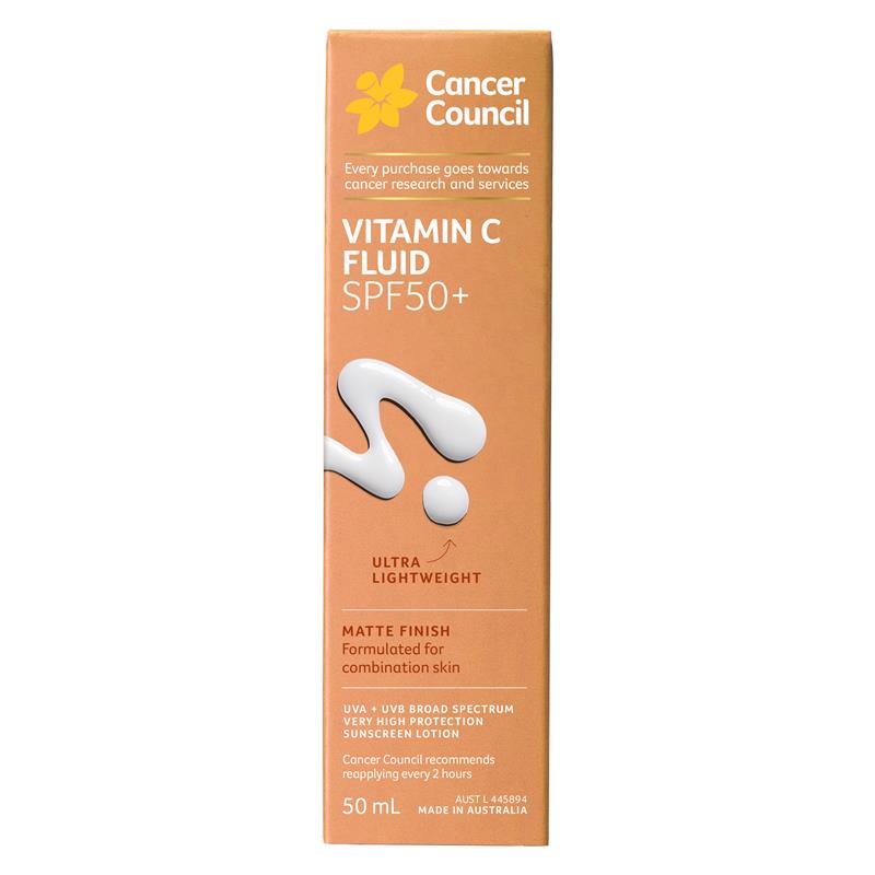 Load image into Gallery viewer, Cancer Council SPF50+ Vitamin C Fluid 50ml
