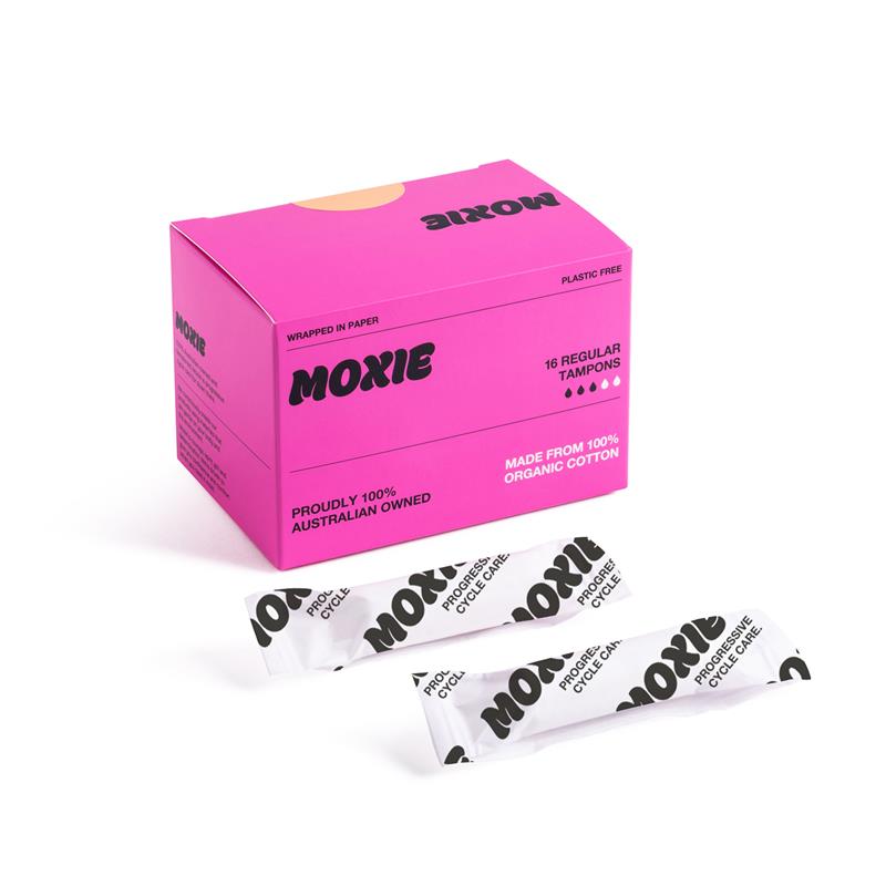 Load image into Gallery viewer, Moxie 100% Organic Cotton Tampons Regular 16 Pack
