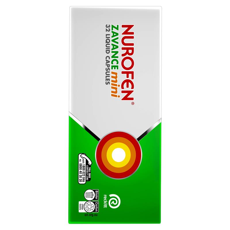Load image into Gallery viewer, Nurofen Zavance 32 Mini Liquid Capsules
