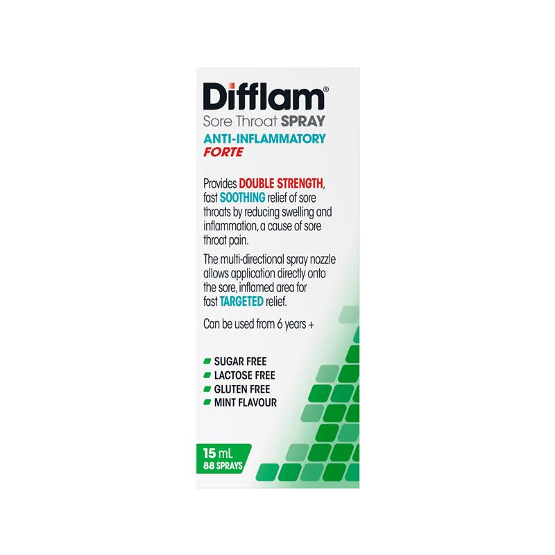 Load image into Gallery viewer, Difflam Forte Sore Throat Spray 88 Sprays 15mL
