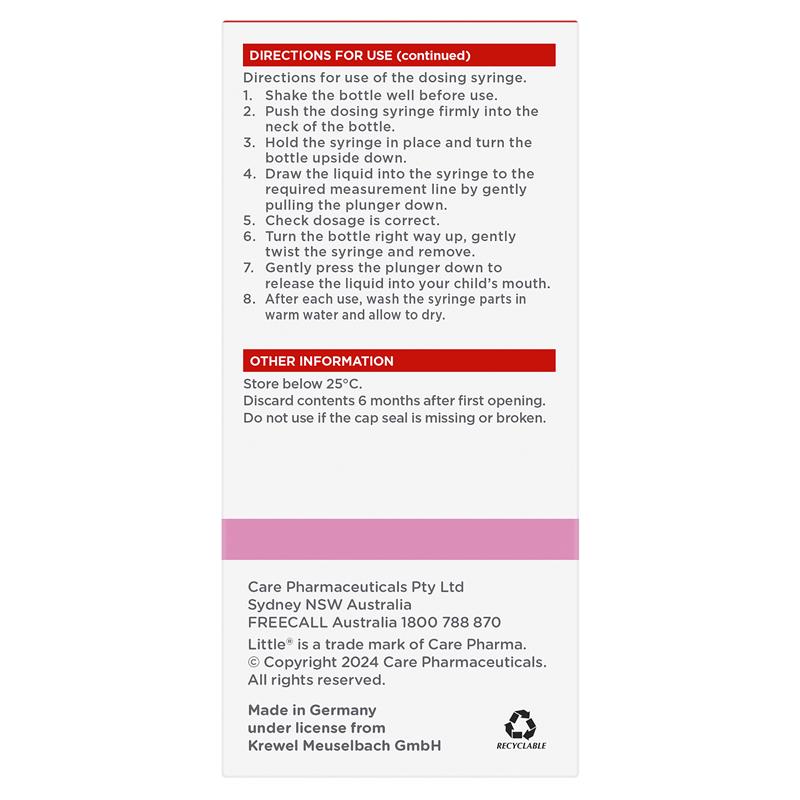 Load image into Gallery viewer, Little Coughs Raspberry 200ml
