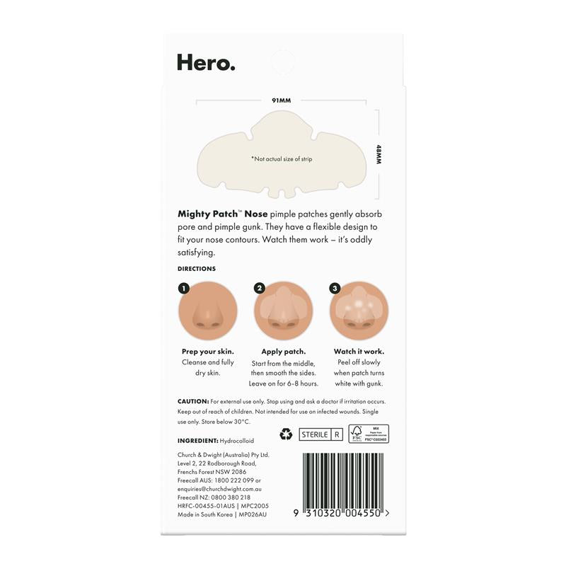 Load image into Gallery viewer, Hero Mighty Patch Nose Contoured Pimple Patches 8 pack
