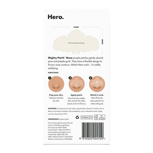 Hero Mighty Patch Nose Contoured Pimple Patches 8 pack