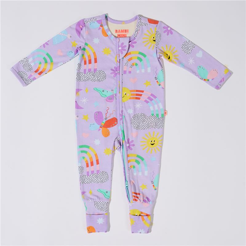 Load image into Gallery viewer, Bambi Mini Co. Wrigglesuit 0 Newborn Pastel Lilac
