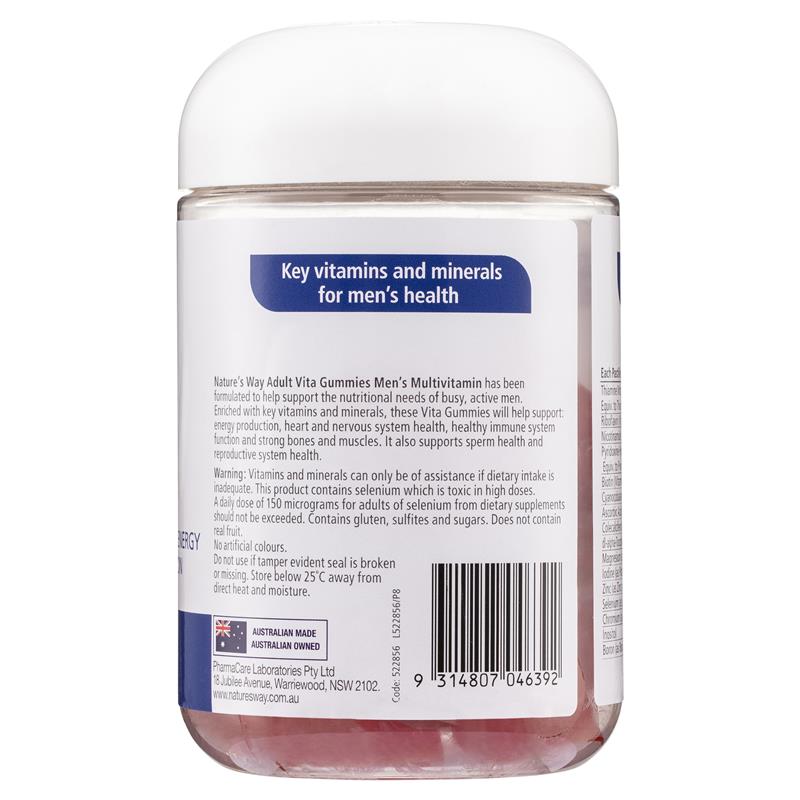 Load image into Gallery viewer, Nature's Way Adult Vita Gummies Mens Multivitamin 100 Gummies
