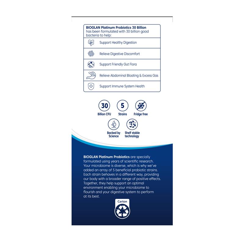 Load image into Gallery viewer, Bioglan Platinum Probiotics Daily 30 Billion 120 Capsules
