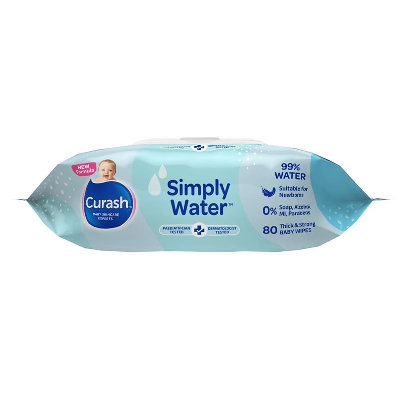 Load image into Gallery viewer, Curash Simply Water Wipes 80 Pack

