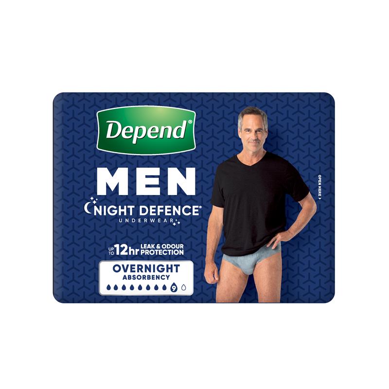 Load image into Gallery viewer, Depend Underwear Realfit Night Defence Male Large 8 Pack
