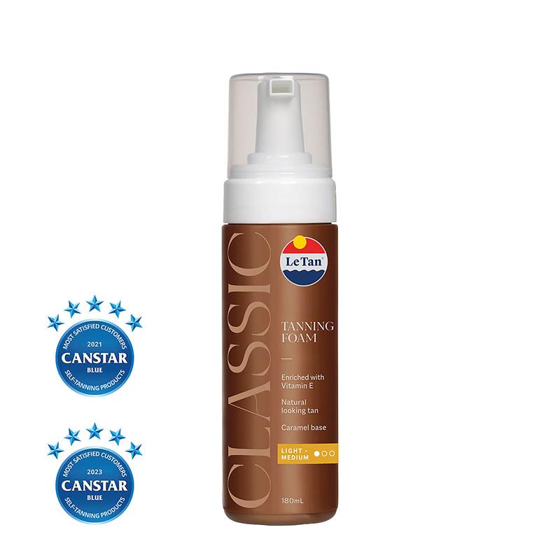 Load image into Gallery viewer, Le Tan Classic Tan Self Tanning Foam Light Medium 180ml
