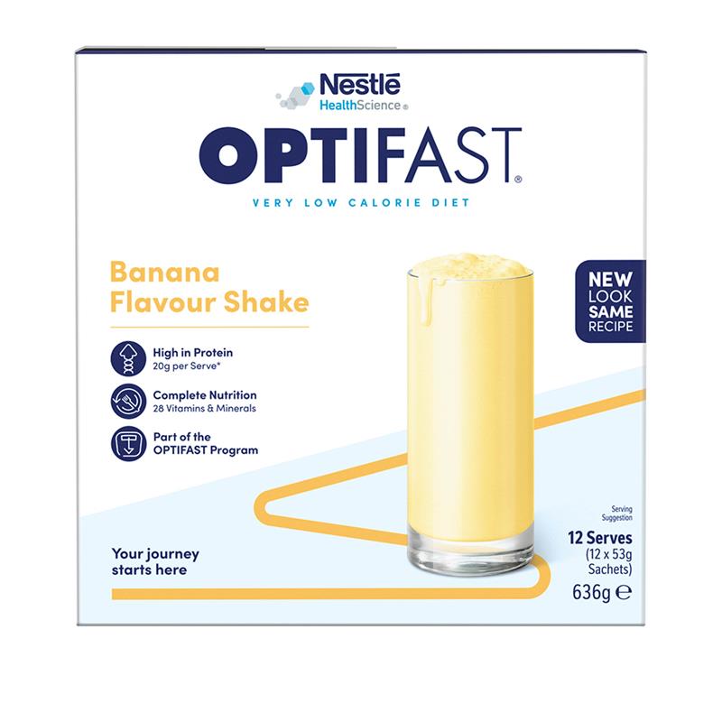 Load image into Gallery viewer, Optifast VLCD Shake Banana 12 x 53g
