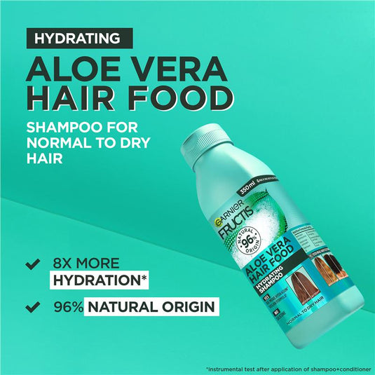 Garnier Fructis Hair Food Hydrating Aloe Vera Shampoo For Normal Hair 350ml