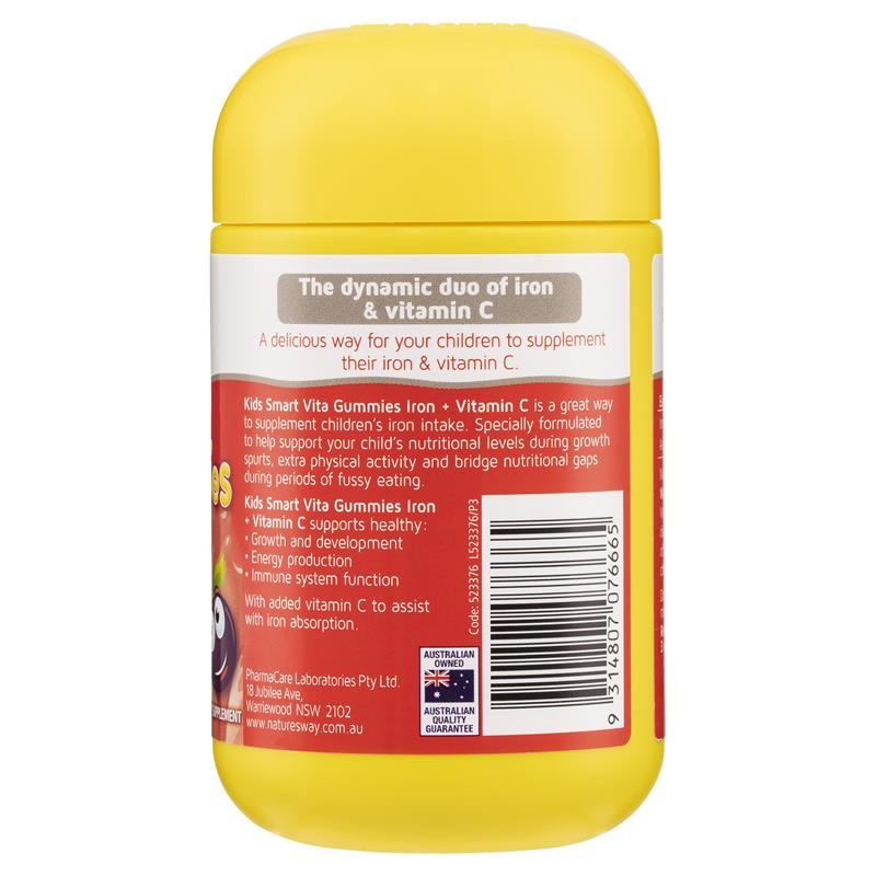 Load image into Gallery viewer, Nature's Way Kids Smart Vita Gummies Iron + Vitamin C 60 Gummies
