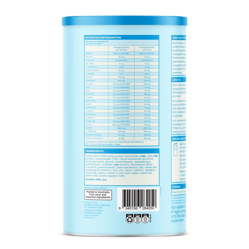 Load image into Gallery viewer, Bondi Protein Co. Slim It Protein Chocolate Sundae 800g
