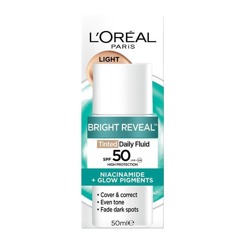 Load image into Gallery viewer, L'Oreal Bright Reveal Tinted SPF 50 Fluid Light 50ml
