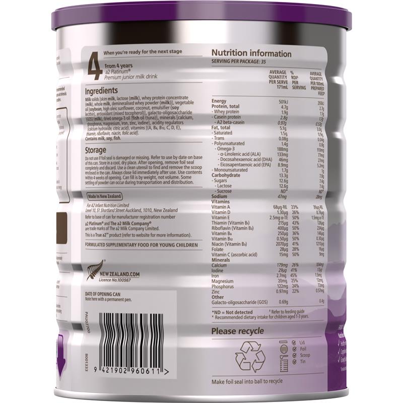 Load image into Gallery viewer, A2 Platinum Premium Toddler Milk Drink Stage 3 From 1 Year 900g
