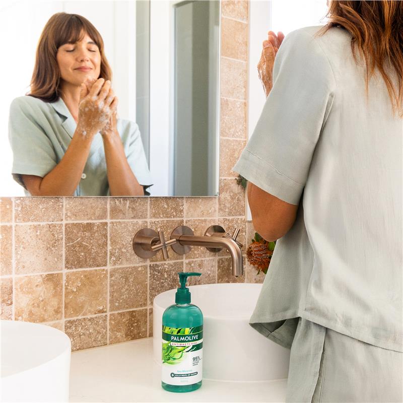 Load image into Gallery viewer, Palmolive Antibacterial Softwash Hand Wash Sea Minerals 500ml
