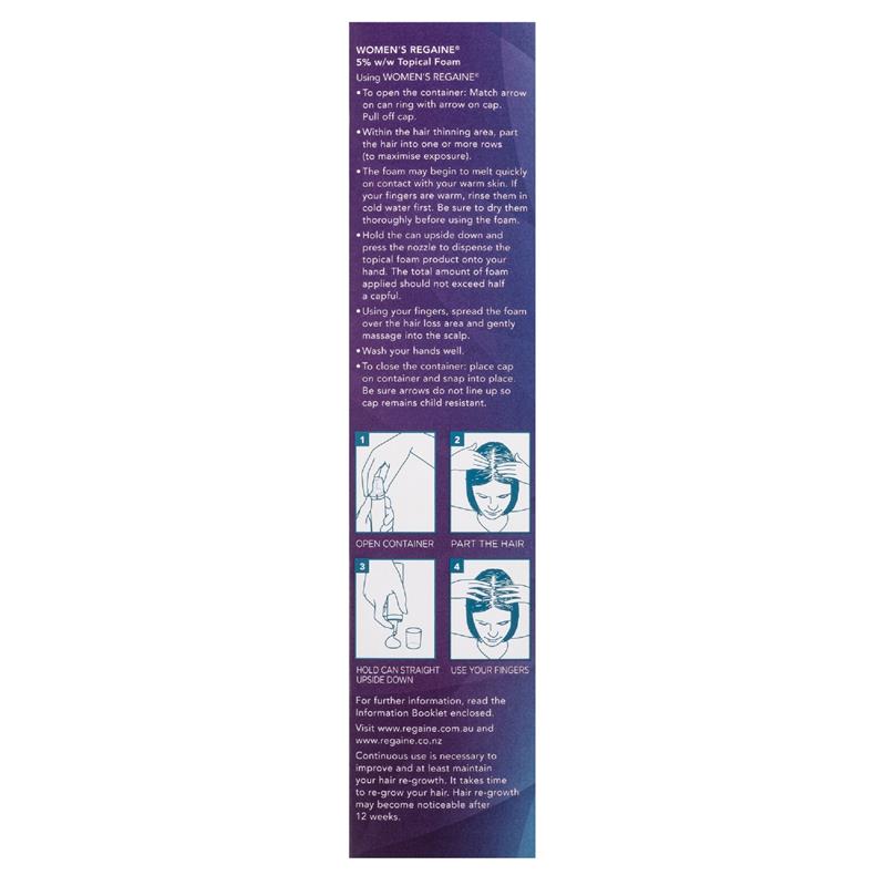 Load image into Gallery viewer, Regaine Womens 5% Minoxidil Foam Hair Loss Treatment 60g
