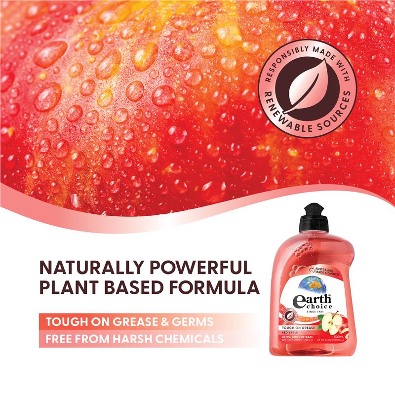 Load image into Gallery viewer, Earth Choice Dishwash Concentrate Red Apple 500ml
