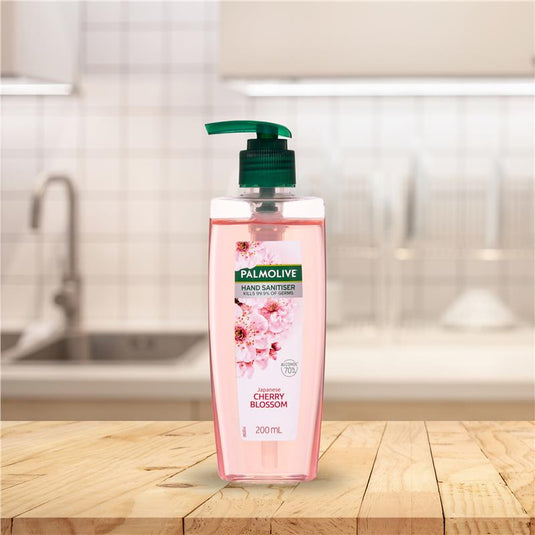 Palmolive Non-sticky Hand Sanitiser Japanese Cherry Blossom Pump 200mL